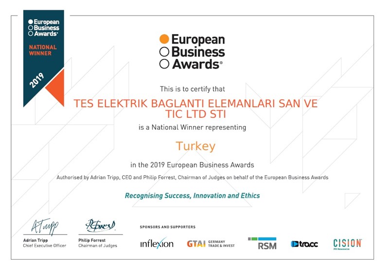 TES ELEKTRK IS THE EBA'19 - NATIONAL WINNER OF THE CUSTOMER AND MARKET ENGAGEMENT CATEGORY